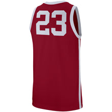 Load image into Gallery viewer, Men's Jordan Brand Crimson Oklahoma Sooners College Replica Basketball Jersey