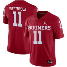 Load image into Gallery viewer, Men's Jordan Brand Dede Westbrook Crimson Oklahoma Sooners Game Jersey