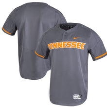 Load image into Gallery viewer, Men's Nike Gray Tennessee Volunteers Two-Button Vapor Performance Baseball Jersey