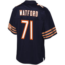 Load image into Gallery viewer, Youth Chicago Bears Earl Watford NFL Pro Line Navy Player Jersey