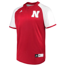 Load image into Gallery viewer, Men's Adidas Scarlet Nebraska Cornhuskers Diamond King 2.0 Climalite Jersey