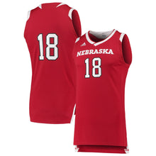 Load image into Gallery viewer, Men's Adidas Scarlet/White Nebraska Cornhuskers Chase Basketball Jersey