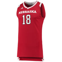 Load image into Gallery viewer, Men's Adidas Scarlet/White Nebraska Cornhuskers Chase Basketball Jersey