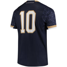 Load image into Gallery viewer, Men's Under Armour #10 Navy Notre Dame Fighting Irish Replica Performance Soccer Jersey