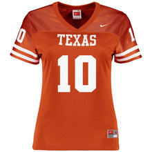 Load image into Gallery viewer, Women's Nike #10 Texas Orange Texas Longhorns Vintage Replica Jersey