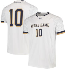 Load image into Gallery viewer, Men's Under Armour #10 White Notre Dame Fighting Irish Replica Performance Soccer Jersey
