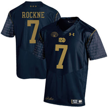 Load image into Gallery viewer, Men's Under Armour Navy Notre Dame Fighting Irish 2017 Knute Rockne Tribute Replica Jersey
