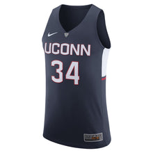 Load image into Gallery viewer, Men's Nike #34 Navy UConn Huskies Authentic Basketball Jersey