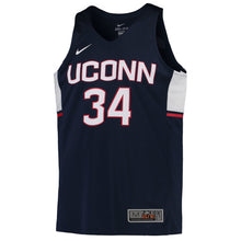 Load image into Gallery viewer, Men's Nike #34 Navy UConn Huskies Replica Basketball Jersey
