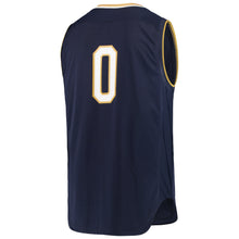Load image into Gallery viewer, Men's Under Armour Navy #0 Notre Dame Fighting Irish Replica Basketball Jerseys