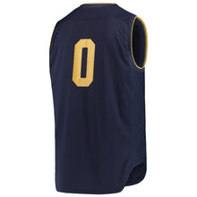 Load image into Gallery viewer, Men's Under Armour White/Navy #0 Notre Dame Fighting Irish Replica Basketball Jerseys