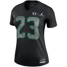 Load image into Gallery viewer, Women's Jordan Brand #23 Black Oregon Ducks Jumpman Legend Jersey