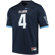Load image into Gallery viewer, Men's Nike #4 Navy Villanova Wildcats Replica Game Jersey