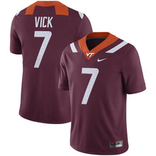 Load image into Gallery viewer, Men's Nike Michael Vick Maroon Virginia Tech Hokies Alumni Player Jersey