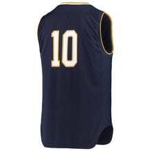 Load image into Gallery viewer, Men's Under Armour Navy #10 Notre Dame Fighting Irish Replica Basketball Jerseys