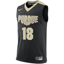 Load image into Gallery viewer, Men's Nike Black Purdue Boilermakers College Replica Basketball Jersey