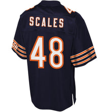 Load image into Gallery viewer, Youth Chicago Bears Patrick Scales NFL Pro Line Navy Player Jersey
