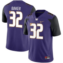 Load image into Gallery viewer, Men's Nike Budda Baker Purple Washington Huskies Game Jersey