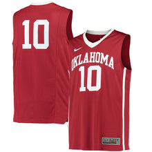 Load image into Gallery viewer, Men's Nike #10 Crimson Oklahoma Sooners Replica Basketball Jersey