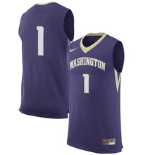 Load image into Gallery viewer, Men's Nike #1 Purple Washington Huskies Replica Basketball Jersey