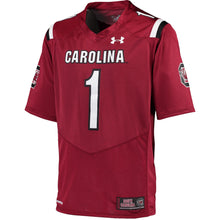 Load image into Gallery viewer, Men's Under Armour #1 Garnet South Carolina Gamecocks Premier Jersey