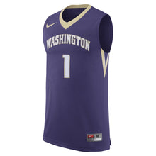 Load image into Gallery viewer, Men's Nike #1 Purple Washington Huskies Replica Basketball Jersey