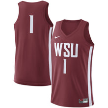 Load image into Gallery viewer, Men's Nike Crimson Washington State Cougars College Replica Basketball Jersey