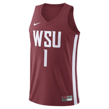 Load image into Gallery viewer, Men's Nike Crimson Washington State Cougars College Replica Basketball Jersey