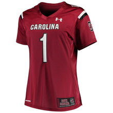 Load image into Gallery viewer, Women's Under Armour #1 Garnet South Carolina Gamecocks Finished Replica Team Jersey