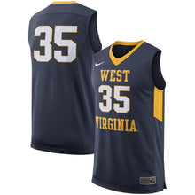 Load image into Gallery viewer, Men's Nike Navy West Virginia Mountaineers College Replica Basketball Jersey