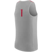 Load image into Gallery viewer, Men's Nike Gray/Scarlet Ohio State Buckeyes College Replica Basketball Jersey