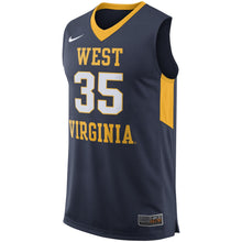Load image into Gallery viewer, Men's Nike Navy West Virginia Mountaineers College Replica Basketball Jersey