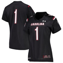 Load image into Gallery viewer, Women's Under Armour #1 Black South Carolina Gamecocks Finished Replica Jersey