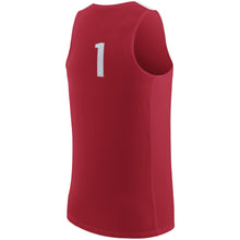 Load image into Gallery viewer, Men's Nike Gray/Scarlet Ohio State Buckeyes College Replica Basketball Jersey
