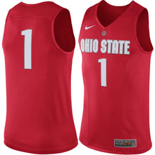 Load image into Gallery viewer, Men's Nike #1 Scarlet Ohio State Buckeyes Hyper Elite Authentic Performance Basketball Jersey