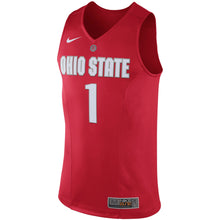 Load image into Gallery viewer, Men's Nike #1 Scarlet Ohio State Buckeyes Hyper Elite Authentic Performance Basketball Jersey