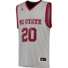 Load image into Gallery viewer, Men's Adidas Gray NC State Wolfpack Replica Basketball Jersey