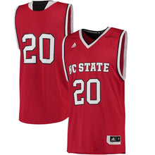 Load image into Gallery viewer, Men's Adidas Red NC State Wolfpack Replica Basketball Jersey