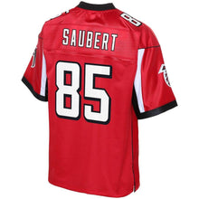 Load image into Gallery viewer, Youth Atlanta Falcons Eric Saubert NFL Pro Line Red Team Color Player Jersey