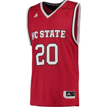 Load image into Gallery viewer, Men's Adidas Red NC State Wolfpack Replica Basketball Jersey