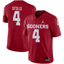 Load image into Gallery viewer, Men's Jordan Brand Kenny Stills Crimson Oklahoma Sooners Game Jersey