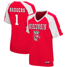 Load image into Gallery viewer, Women's Colosseum Red Wisconsin Badgers Torch Jersey
