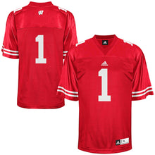 Load image into Gallery viewer, Wisconsin Badgers Adidas No. 1 Replica Master Jersey - Red