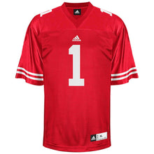 Load image into Gallery viewer, Wisconsin Badgers Adidas No. 1 Replica Master Jersey - Red