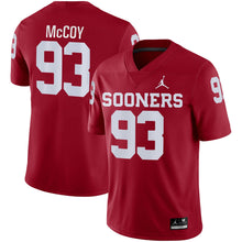 Load image into Gallery viewer, Men's Jordan Brand Gerald McCoy Crimson Oklahoma Sooners Game Jersey