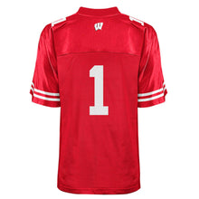 Load image into Gallery viewer, Wisconsin Badgers Adidas No. 1 Replica Master Jersey - Red