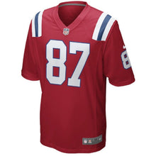 Load image into Gallery viewer, Rob Gronkowski New England Patriots Alternate Game Jersey - Red Super Bowl